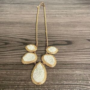Jane Stone Textured Statement Necklace